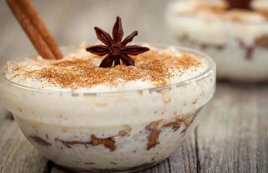 Arroz con leche y canela