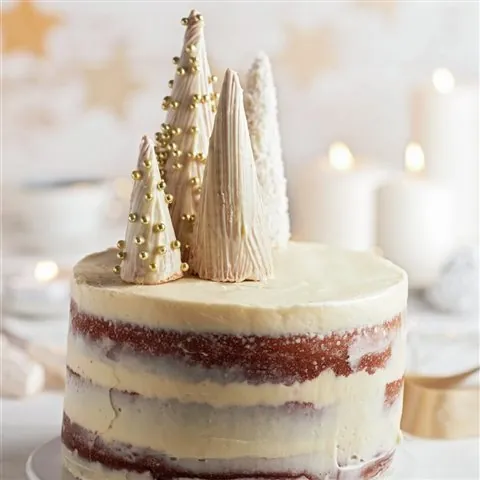 Naked cake de chocolate blanco y nata