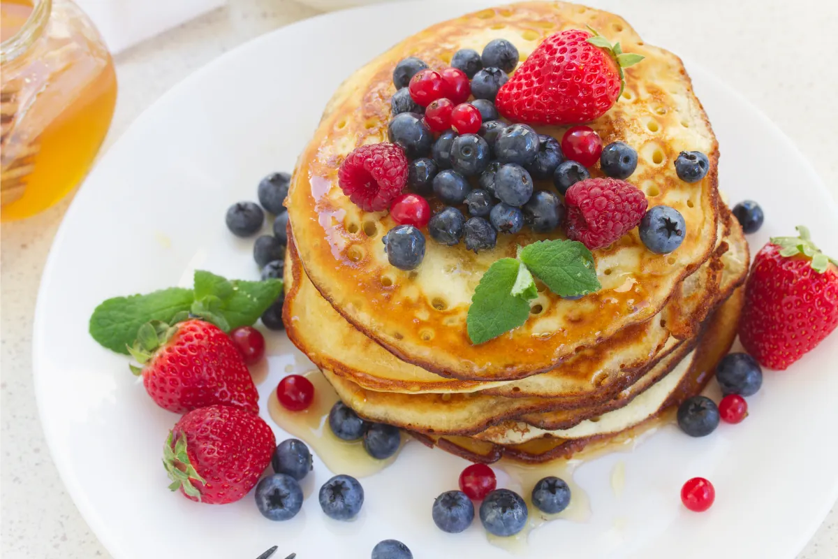 Pancakes esponjosas con Huevos Inmaculada