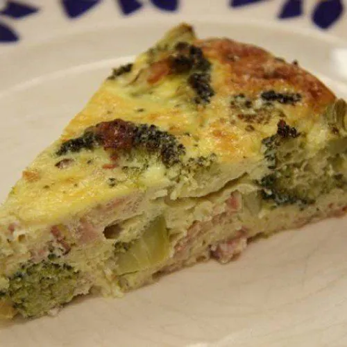 Pastel de brócoli al horno