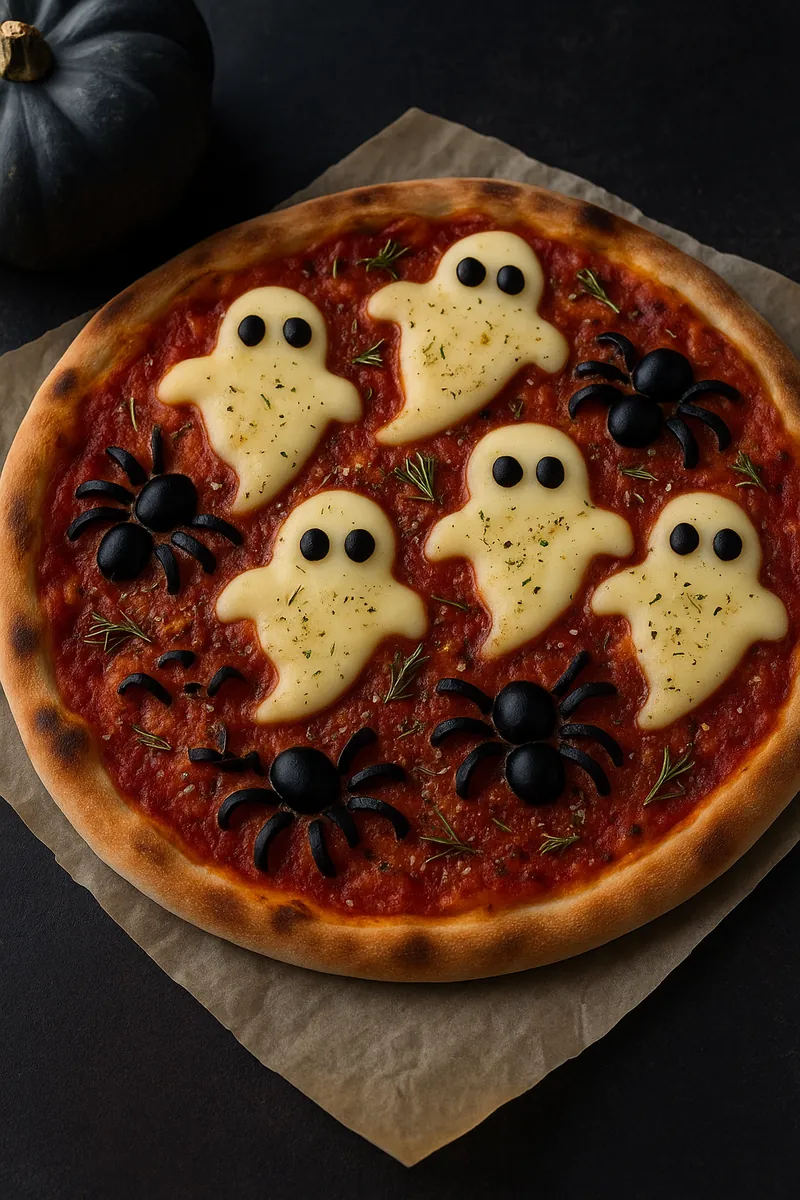 Pizza terrorífica especial Halloween