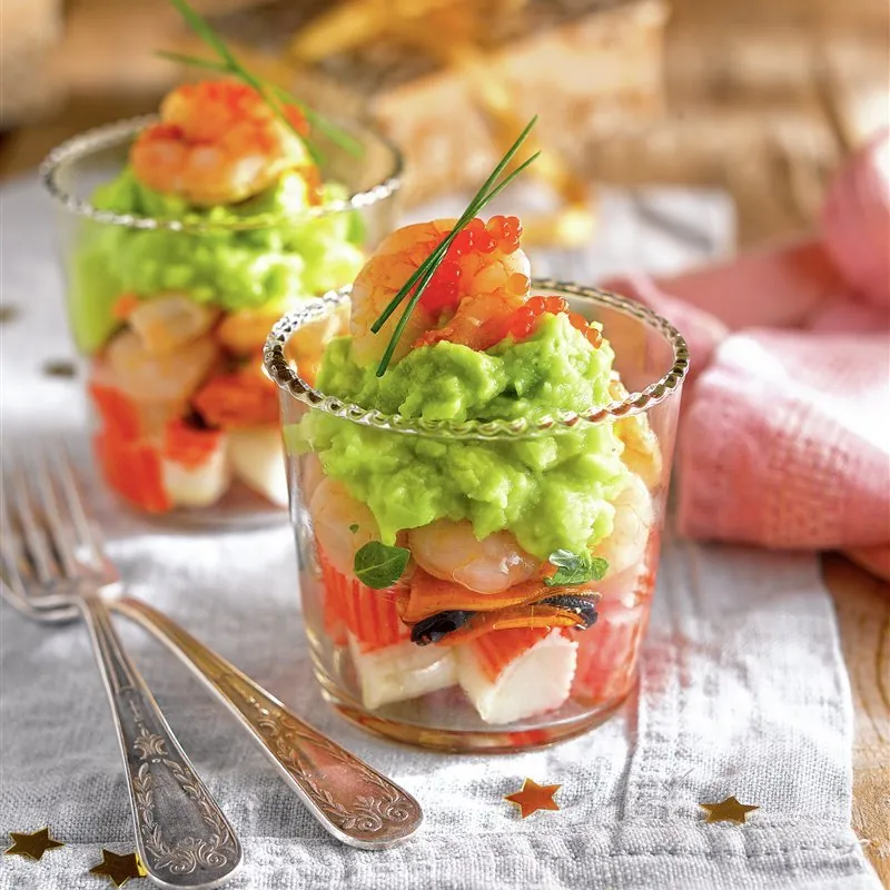 Salpicón de marisco con aguacate