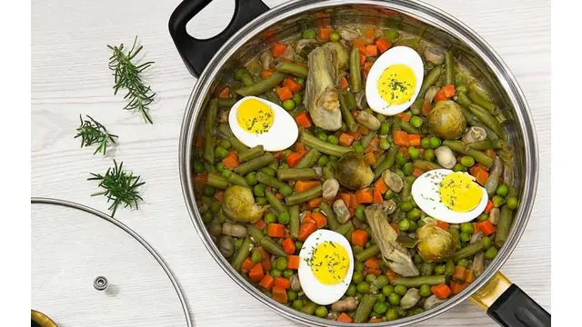 Menestra de verduras con jamón