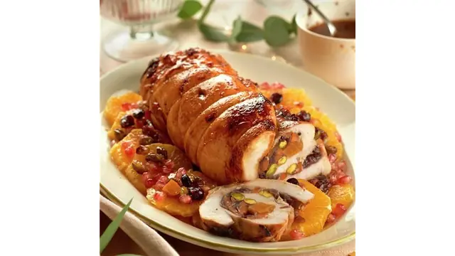 Pechuga de pavo rellena al Pedro Ximénez
