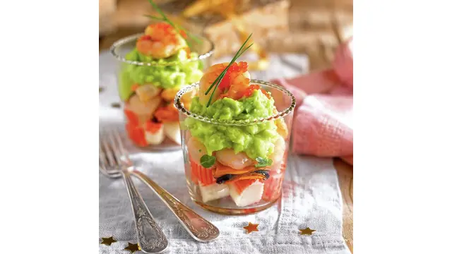 Salpicón de marisco con aguacate